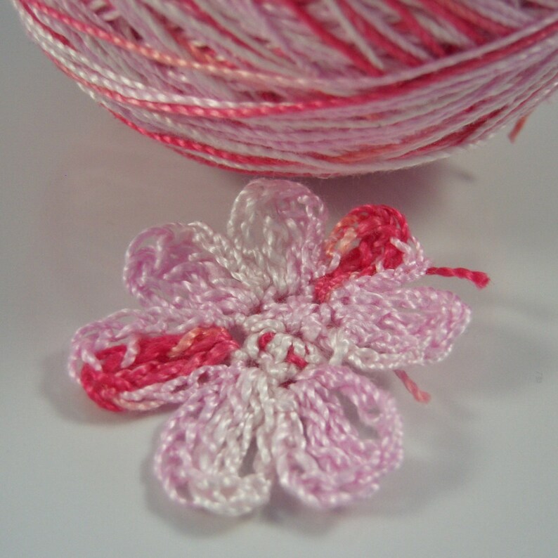 hand Dyed Embroidery Thread Perle Cotton Size 5 Your Choice of Length HDT Banana Split