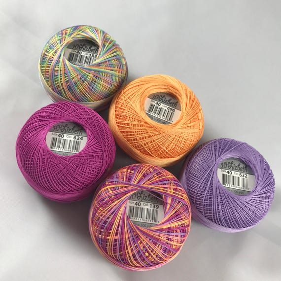 601 Your Choice Snowman 5 Pack 604 and 658 Lizbeth Tatting Thread Color# 158 Size 20 or 40 FULL SPOOLS 183