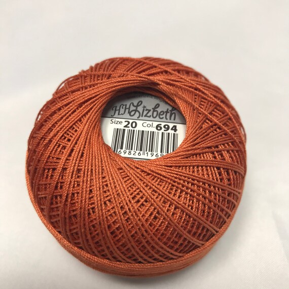 hand Dyed Embroidery Thread Perle Cotton Size 5 Your Choice of Length HDT Banana Split