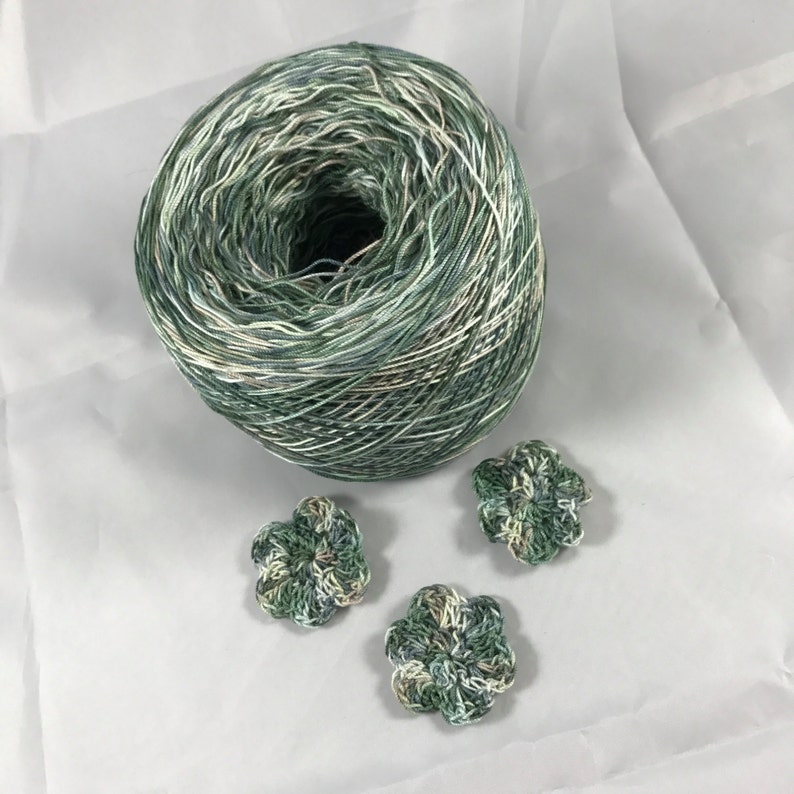 Hand Dyed Solitude Size 10 Your Choice of Amount Crochet Cotton