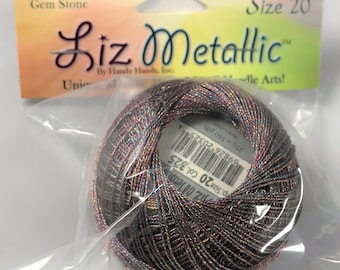Gem Stone (325) - Lizbeth Metallic Size 20 Tatting Thread - 160 Yard Spool