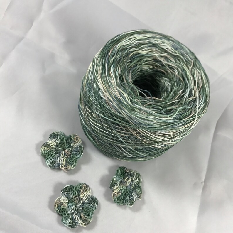 Hand Dyed Solitude Size 10 Your Choice of Amount Crochet Cotton