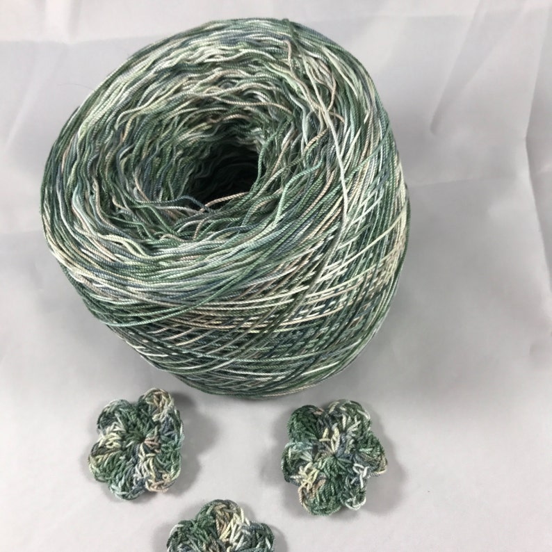 Hand Dyed Solitude Size 10 Your Choice of Amount Crochet Cotton