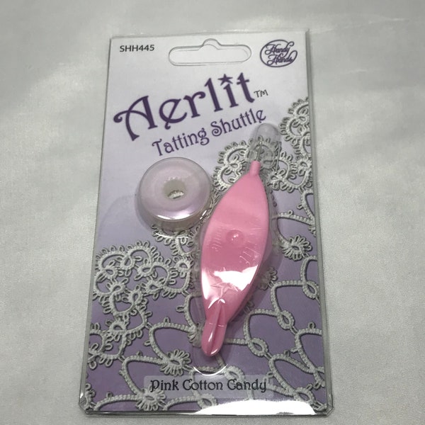Handy Hands Aerlit - Navette à Frivolité (tatting) Avec 2 Bobines - Crochet Acier, Plastique, Couleur Lilas Violet