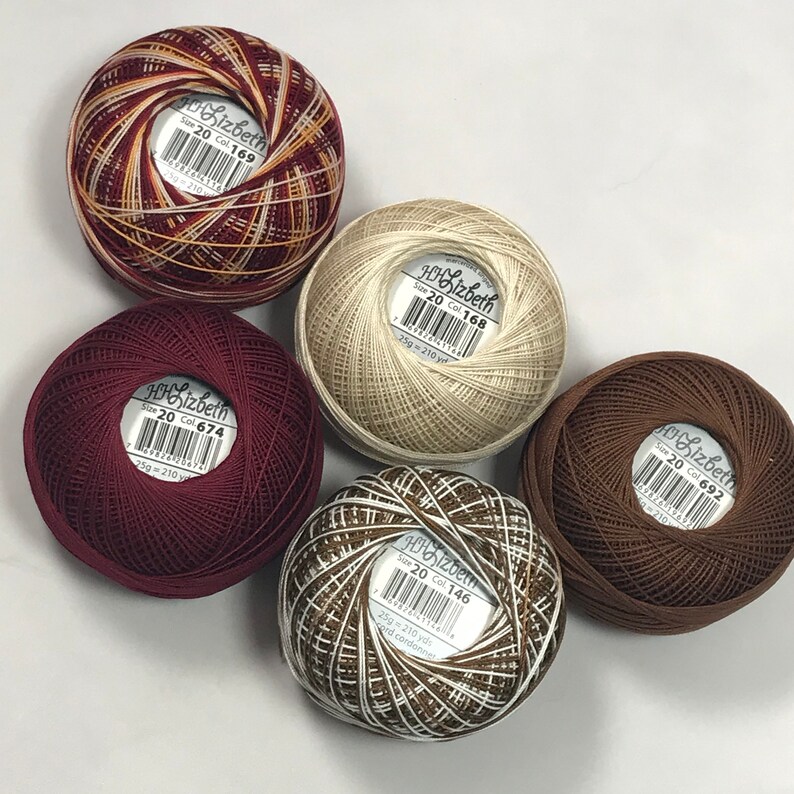 FULL SPOOLS Colors 146, 168, 169, 674, and 692 Apple Crumble 5 Pack