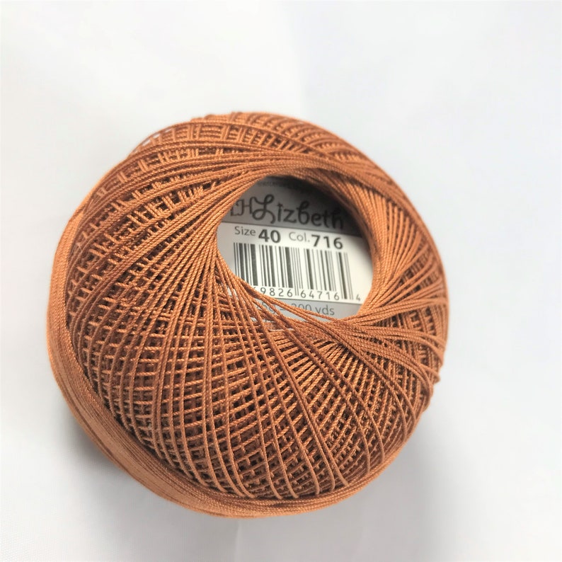FULL SPOOL Lizbeth Tatting Thread Maple Syrup Color 716 Etsy