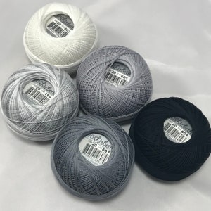 Tatting Thread - Winter's Night (Colors 604, 607, 602, 190 and 605) - Size 20 or 40 - Your Choice of Colors