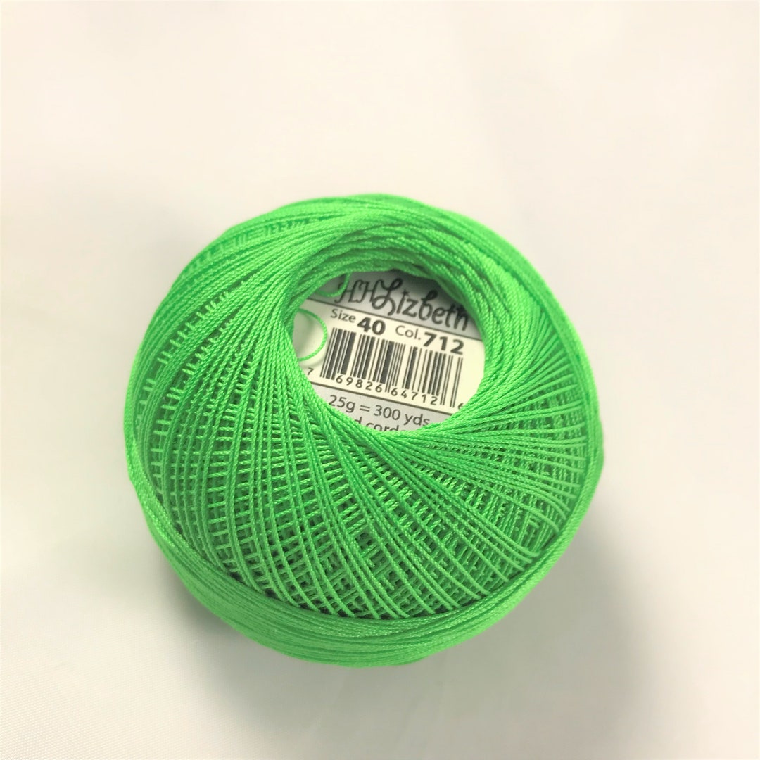 FULL SPOOL - Lizbeth Tatting Thread - Size 10, 20, 40 or 80 - Solid ...