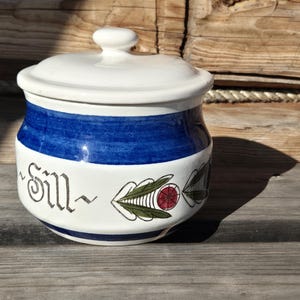 Tarro de alféizar escandinavo vintage, Marianne Westman "Dalom", Rörstrand, Suecia