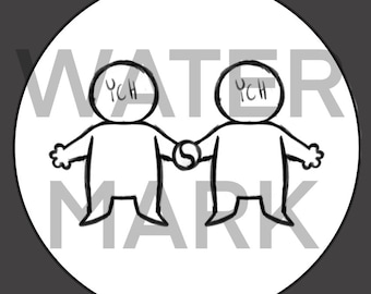 Holding Hands Ych Pin