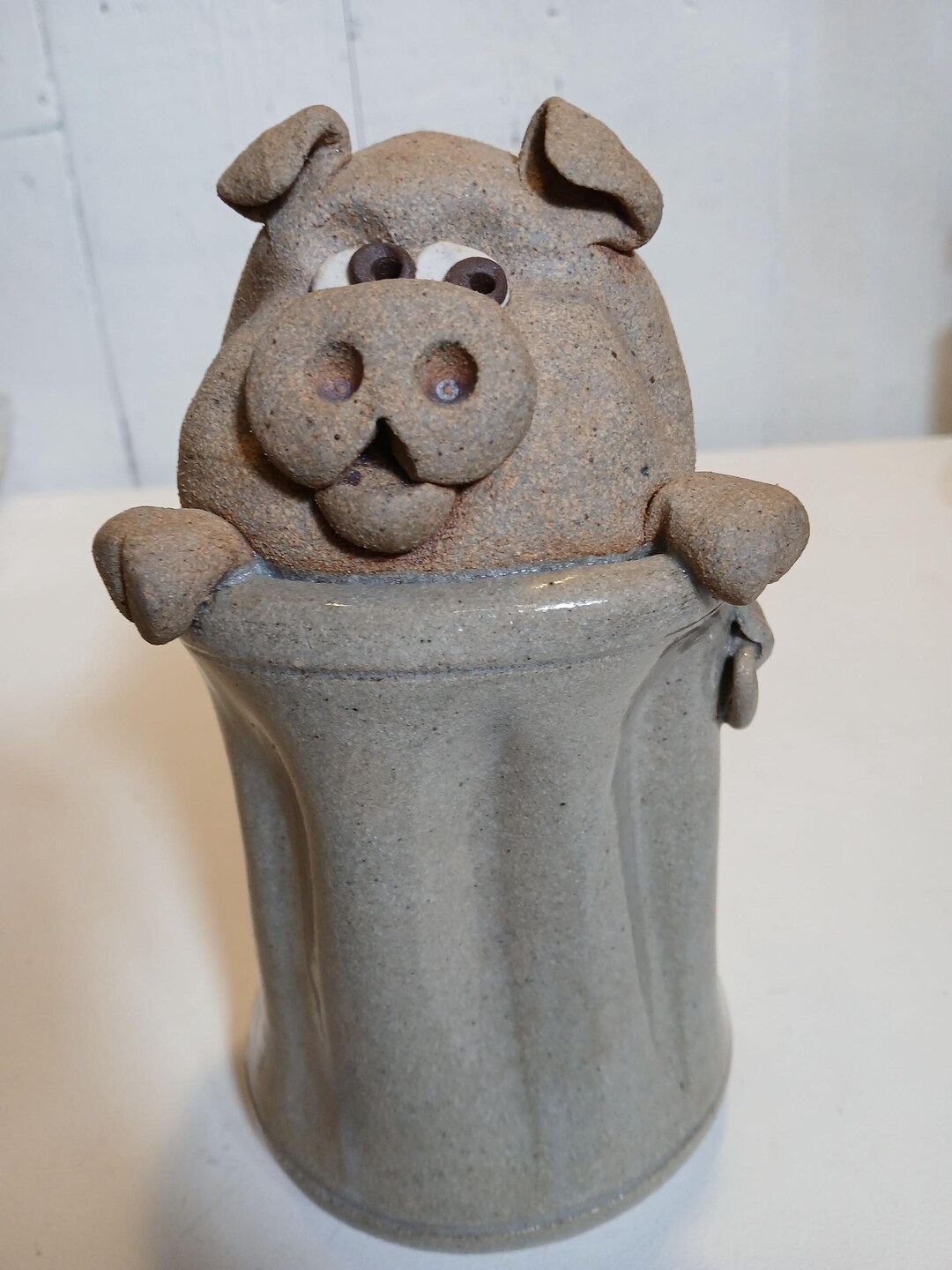 Vintage Studio Art Pottery Piggy Bank - Etsy