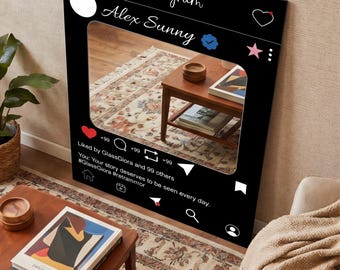 Instagram Post Spiegel Wandkunst - Social Media Style Decor, Acrylspiegel