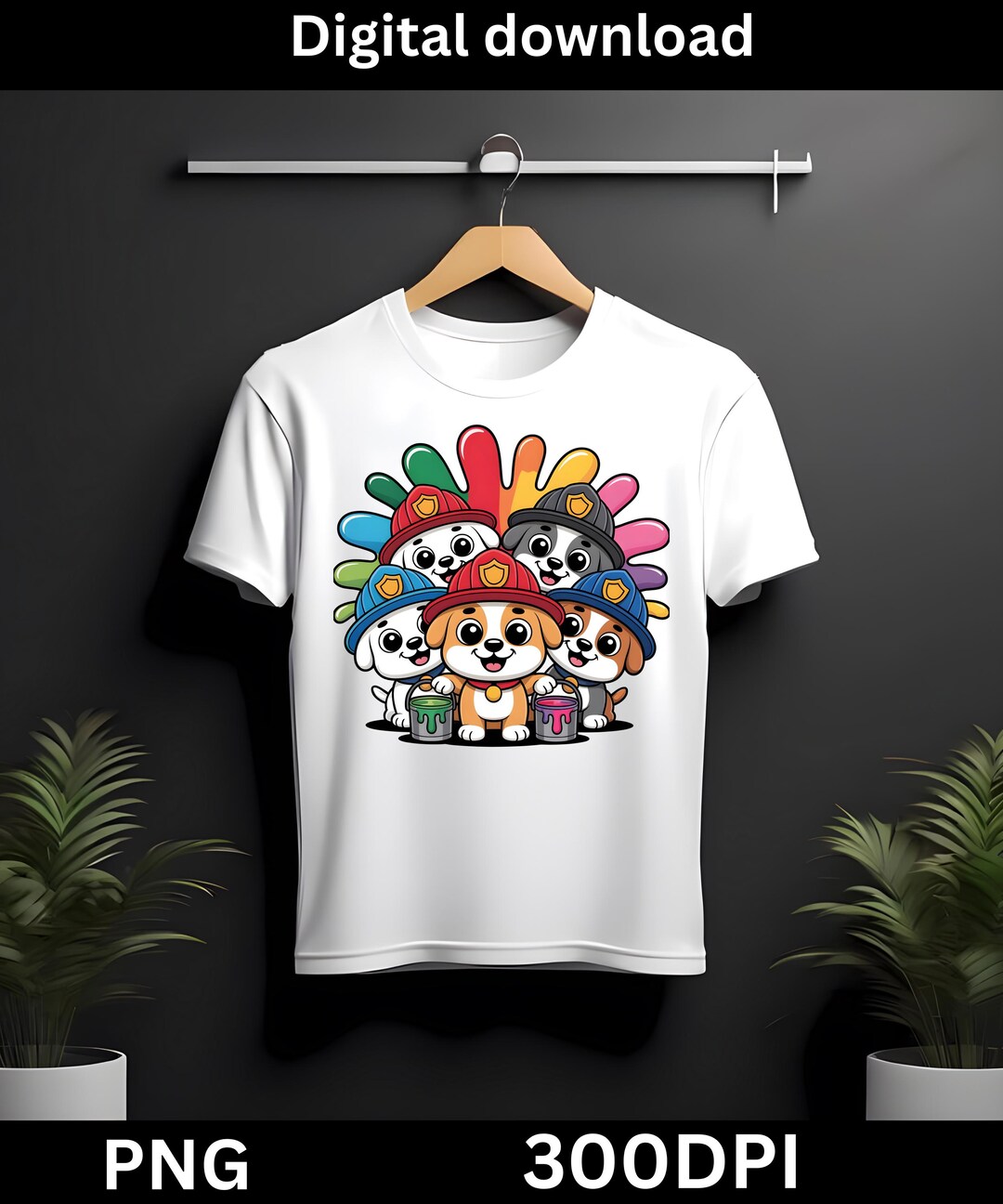 Firefighter Puppy PNG | Cute Fire Dog Squad Design | Kids Sublimation ...