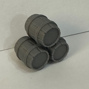 3D Gedruckter Mini-Fass-Stapel – 3-Fass-Streuterrain