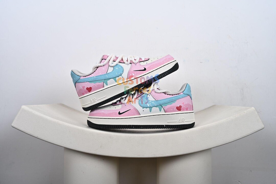 Custom Air Force 1 Love Design Hearts Gift Handpainted Sneakers ...