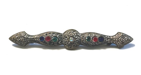 Bar Pin Brooch - 1940s - image 2