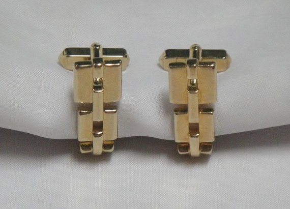 Vintage Gold Cuff Links - Swank Links - image 1