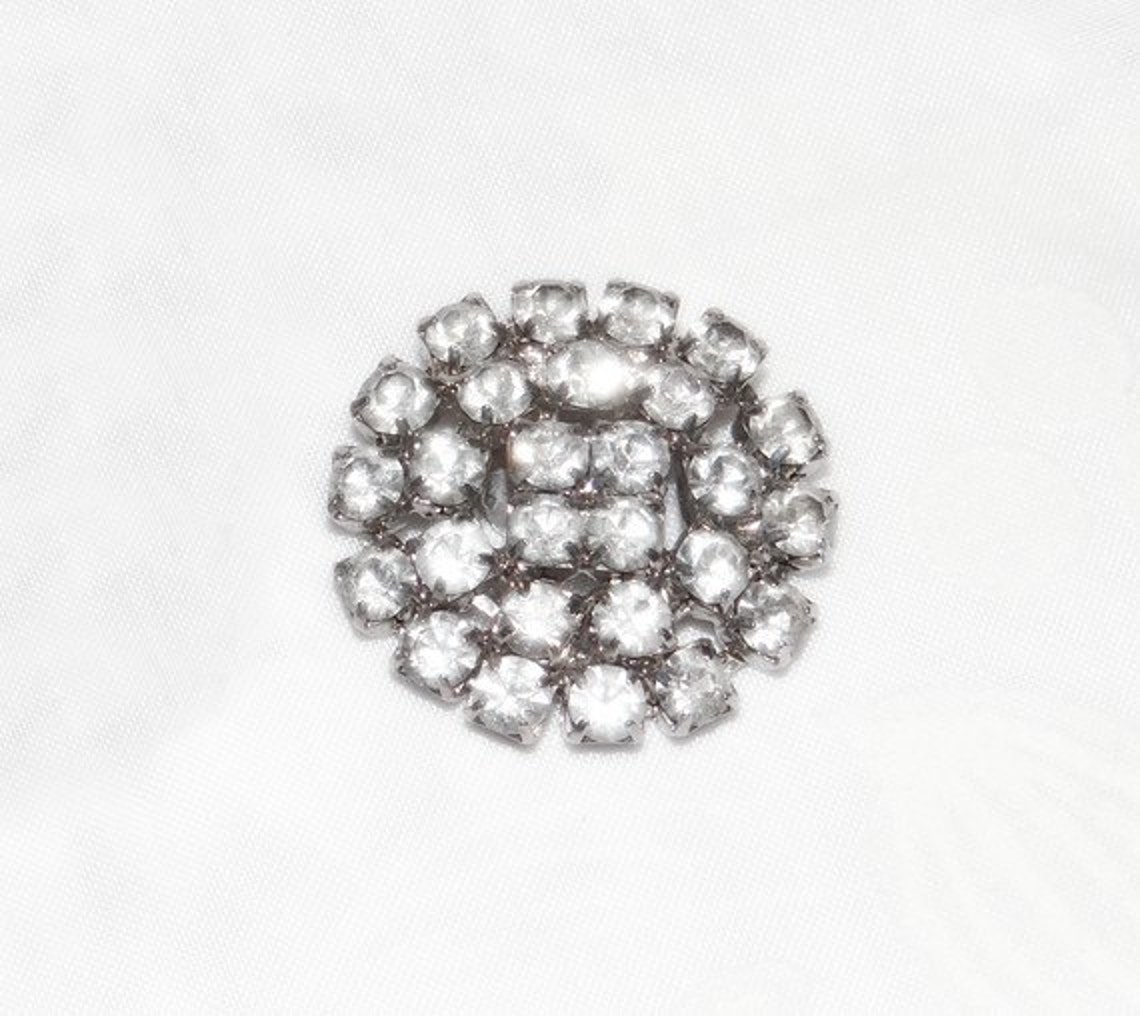 Pair of Rhinestone Shoe Clips Vintage New in Box Etsy