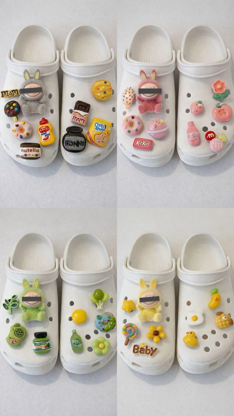 9 PC Anime Monster Shoe Charms, Kids Party Favors, Limited Time Special, Gift, Personalized Bild 3