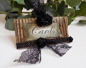 Items Similar To Distressed Cards Sign Wedding Decor Card Box