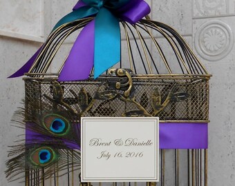 peacock wedding etsy