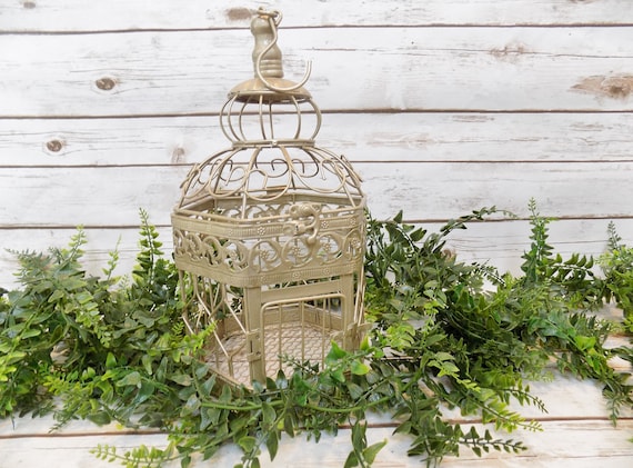 5 Gold Birdcage Wedding Centerpieces Rustic Victorian Garden Etsy