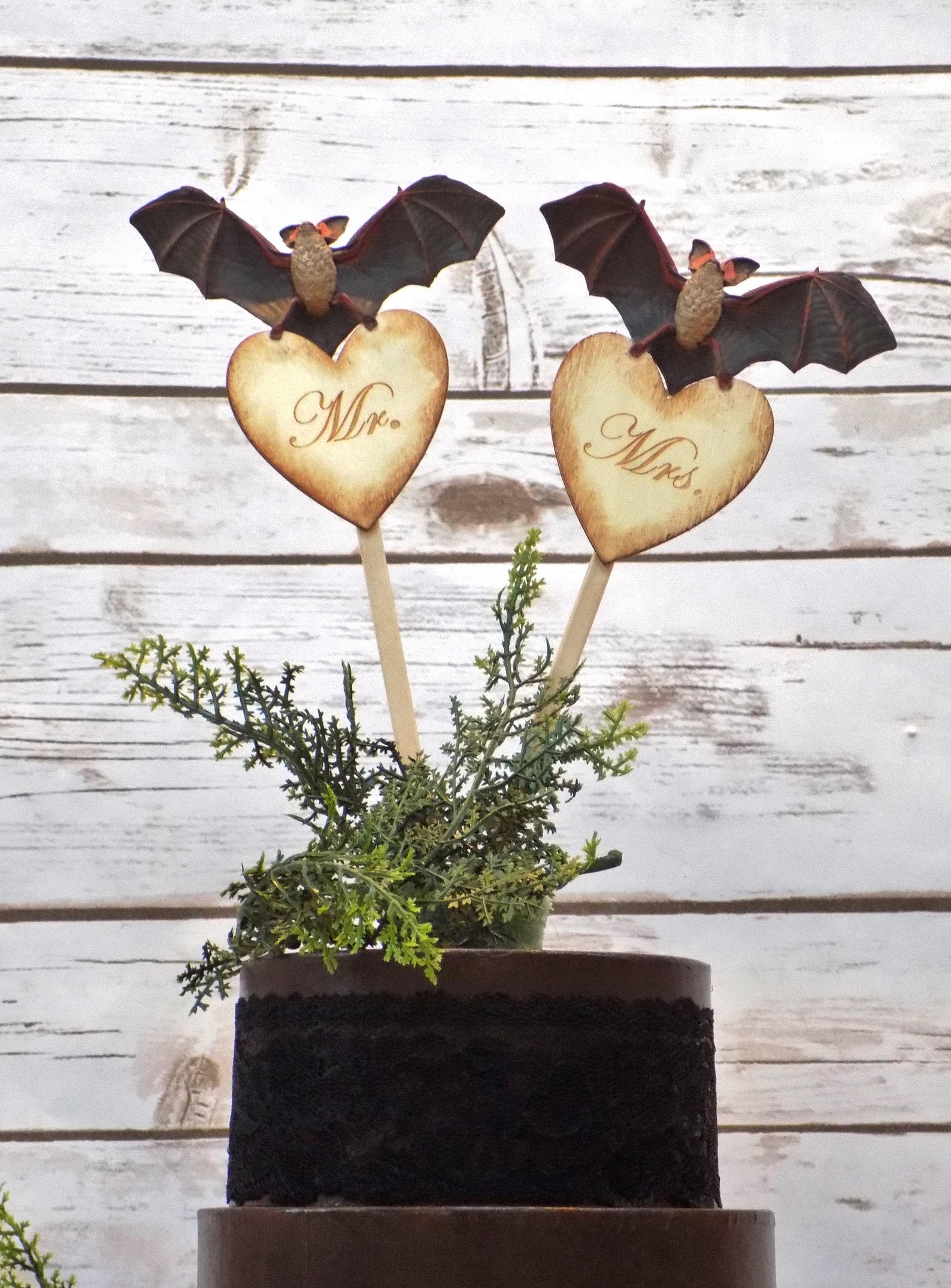 Bat Wedding Cake Picks Bat Wedding Cake Picks