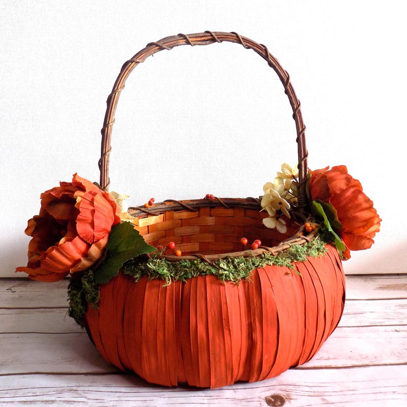 Pumpkin Basket - Etsy