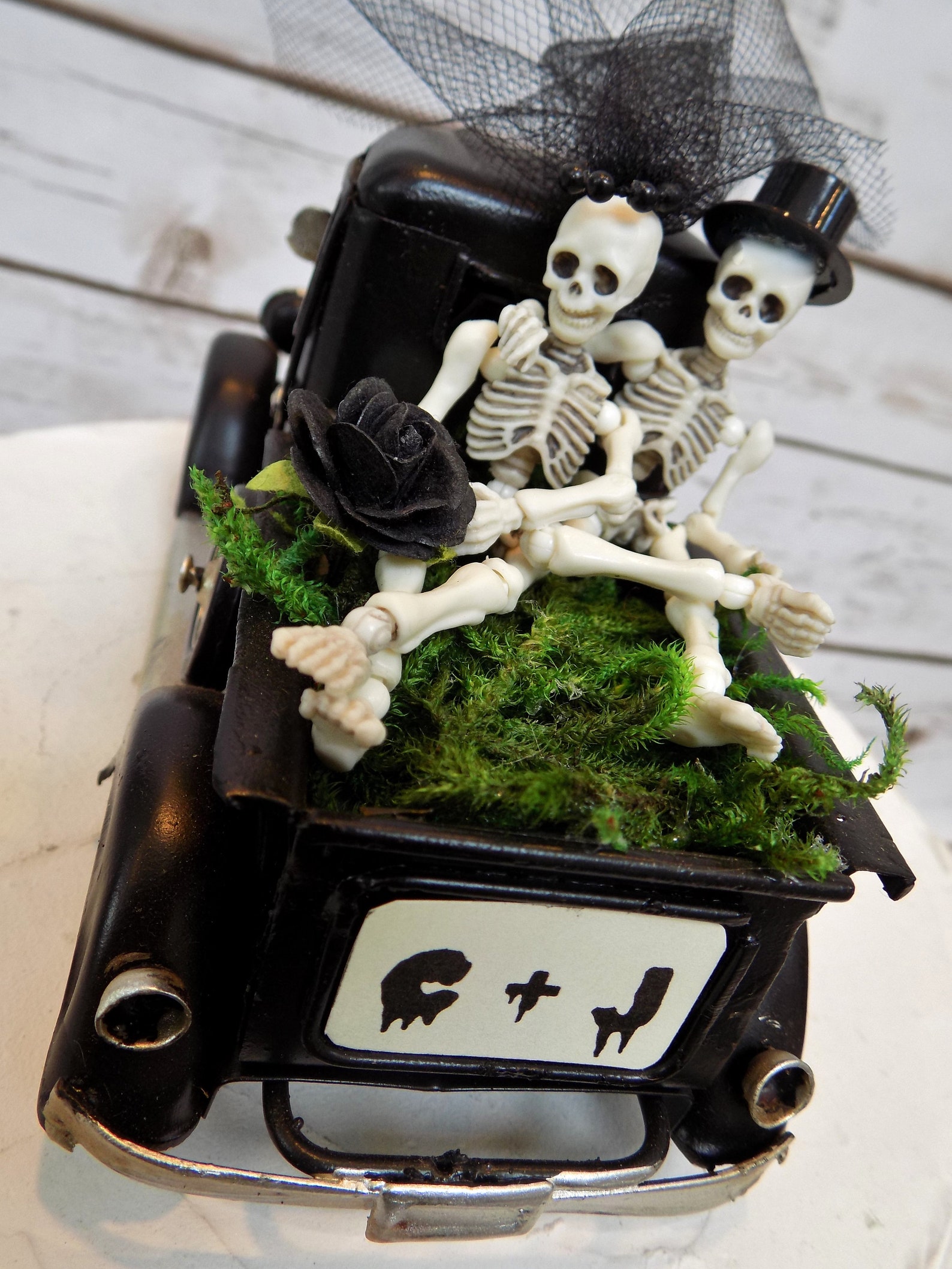 Halloween Skeleton Wedding Cake Topper Bride & Groom - Etsy Halloween Skeleton Wedding Cake Topper Bride & Groom - Etsy