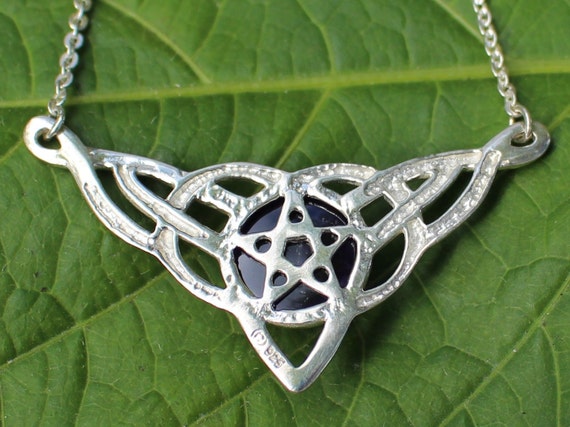 Pentacle Necklace, Celtic Jewelry, Light Amethyst Stone