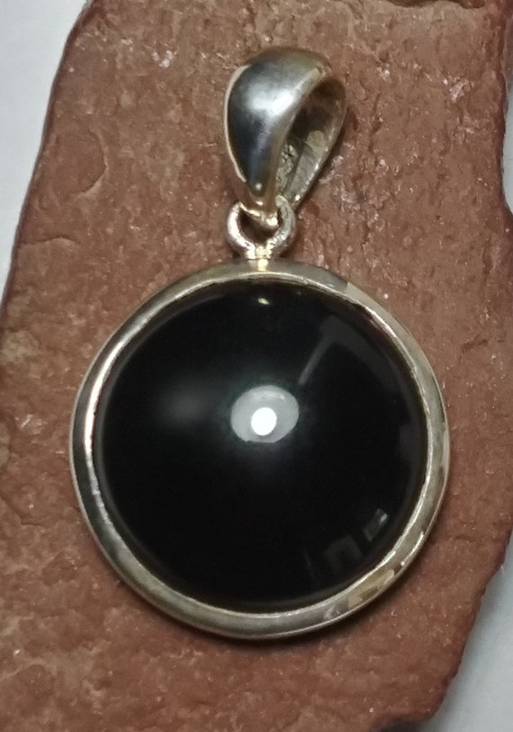 CELTIC, ok*, Triquetra, Pendant, 18mm, BLACK ONYX,