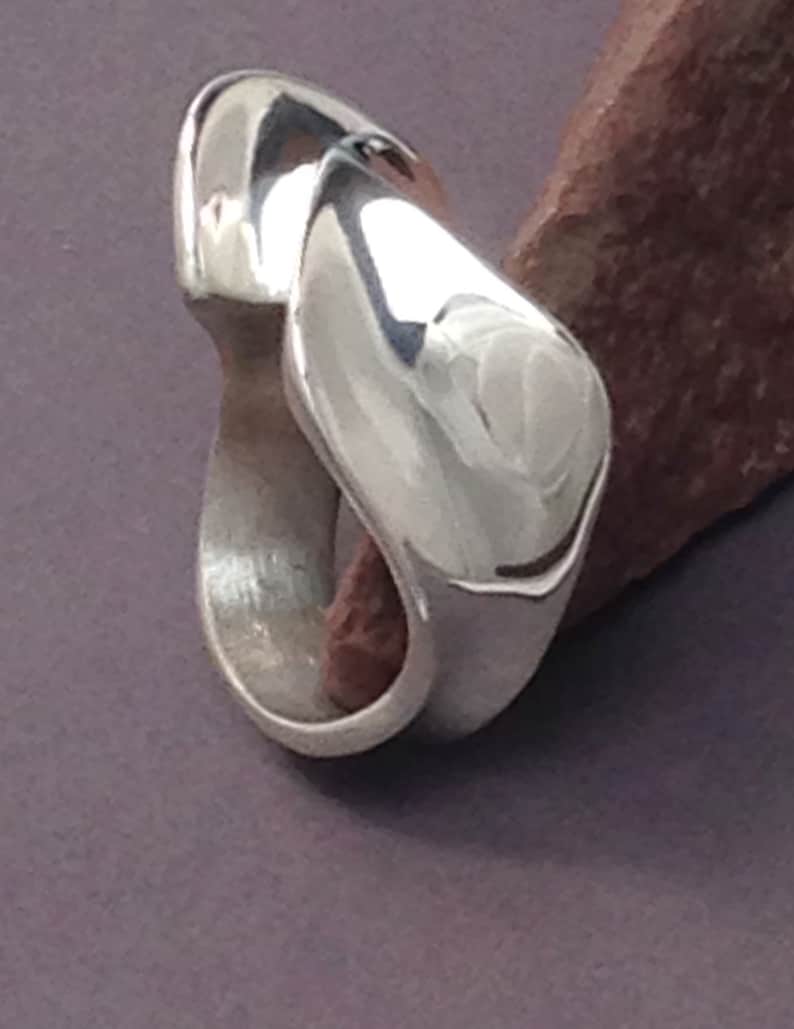 Model art.7A Sculpture Original Ring Art Jewelry Big Version Sterling Silver What size Do You need? Hand Carved