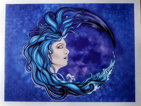 BLUE LADY, TATTOO,x Art, Pendant, Celtic, First E… - image 2