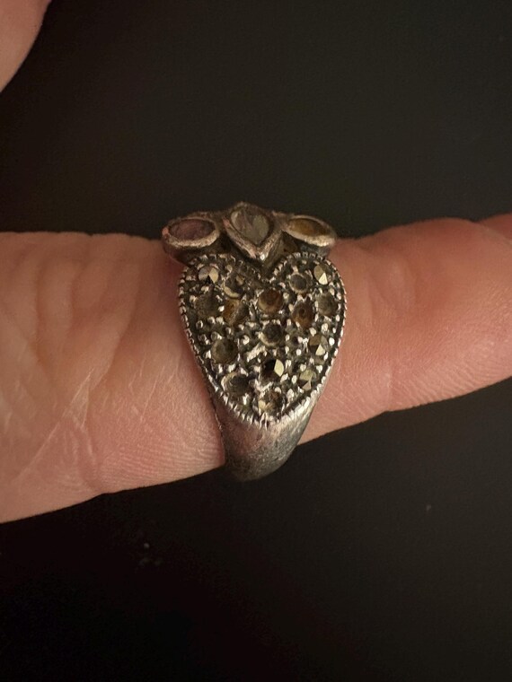 Multi Stone Sterling Ring- Missing studs - image 2