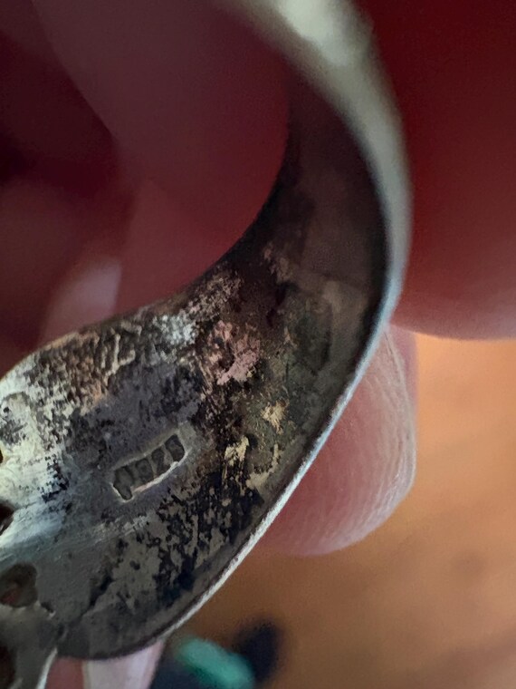 Multi Stone Sterling Ring- Missing studs - image 5