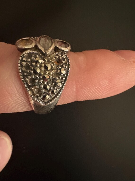 Multi Stone Sterling Ring- Missing studs - image 3