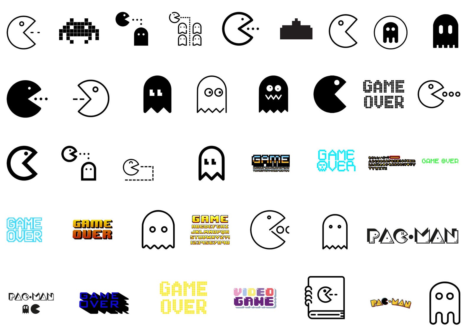 Digital SVG PNG Bundle | Pacman Svg | Cricut & Silhouette Cut Files ...