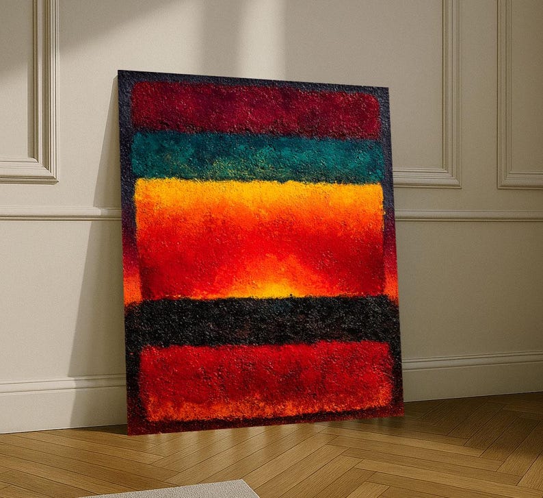 Rothko Style Color Field Canvas Painting, Bold Modern Art - Etsy