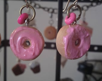 Strawberry Donut Earings