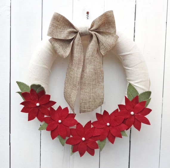 Rustic Christmas Wreath Poinsettia Xmas Wreath Burlap Etsy image 0 - Rustic Christmas Wreath Poinsettia Xmas Wreath Burlap Etsy