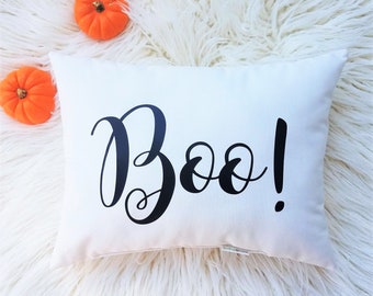 BOO Halloween Kissen, Halloween Kissen, süßes Halloween Kissen, süßes Halloween Dekor, minimales Halloween Dekor, fröhliches Halloween Sofa Dekor