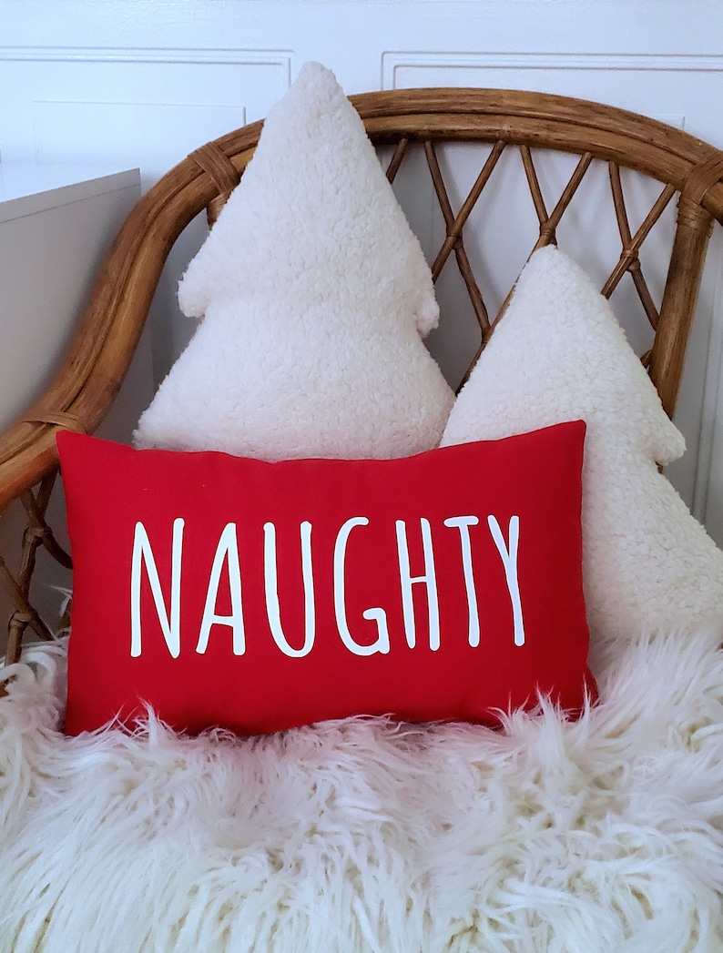 Green sherpa plush Christmas Tree pillow, Tree plush pillow, Christmas Tree décor, Tree shaped pillow, soft plush Christmas pillow, image 7