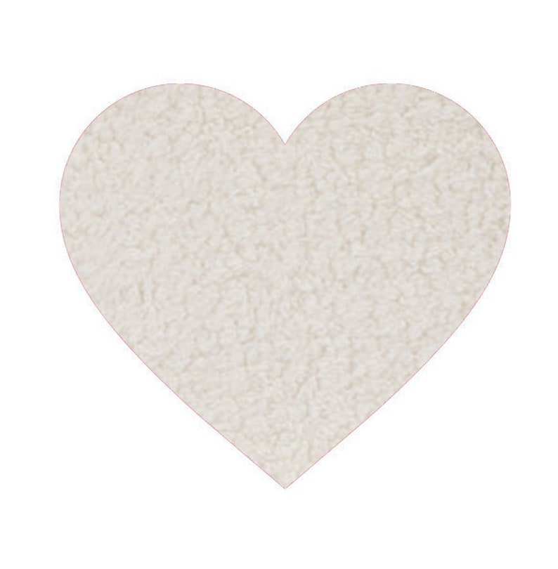 Sherpa Heart pillow plush, white heart pillow, valentine heart decor, sherpa heart shaped pillow, soft plush heart pillow, image 6