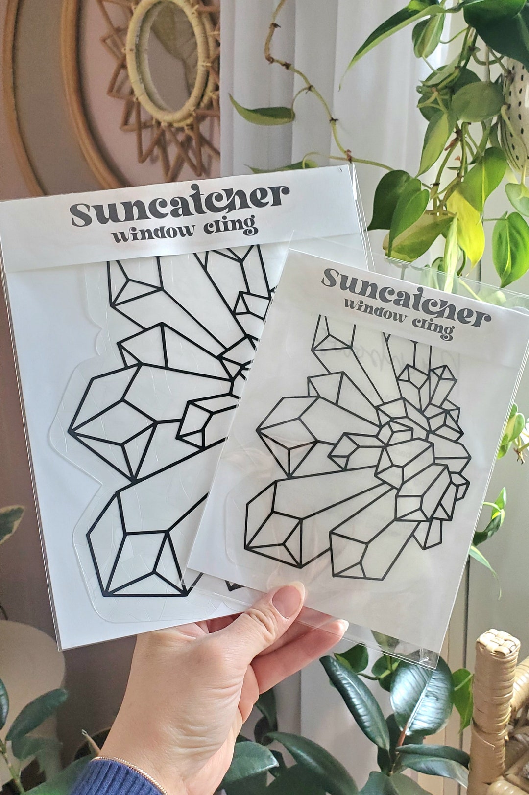 Crystal Suncatcher Window Cling, Rainbow Maker Sticker, Suncatcher