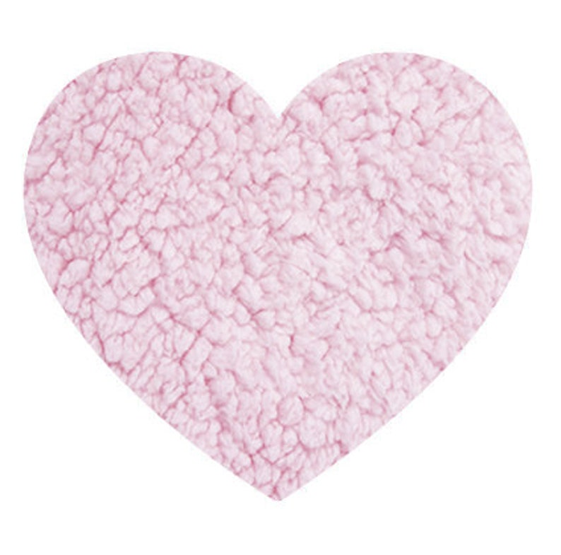 Sherpa Heart pillow plush, white heart pillow, valentine heart decor, sherpa heart shaped pillow, soft plush heart pillow, image 8