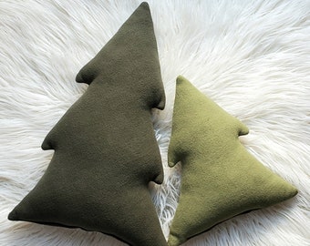 Evergreen Tree pillow plush, Christmas Tree pillow, Christmas Tree décor, Tree shaped pillow, lake house cabin pillow