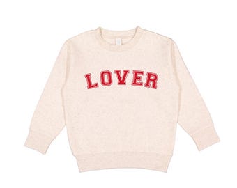 Camiseta de manga larga para niños pequeños con cuello redondo para el Día de San Valentín