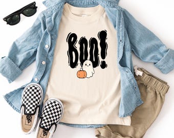 Boo Kid’s Halloween Shirt, Cute Halloween Tee Kids, Halloween Bodysuit for Baby, Boo Shirt, Cute Ghost Shirt for Kids