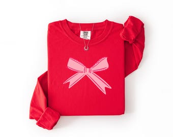 Camiseta Comfort Colors para o Dia dos Namorados, manga longa ou curta, ideal para mulheres.