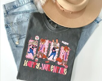 Coquette Bow Zootopia Png, Judy Hopps Png, Nik Wilde Png, Retro Zootropolis Disni Png, Design Family Trip T-Shirt 2025